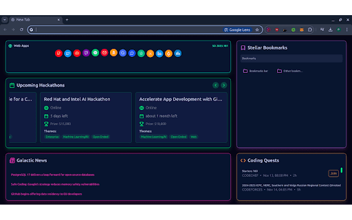 Dev.Home  from Chrome web store to be run with OffiDocs Chromium online