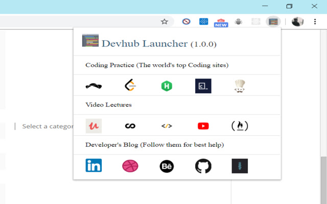 devhub  from Chrome web store to be run with OffiDocs Chromium online