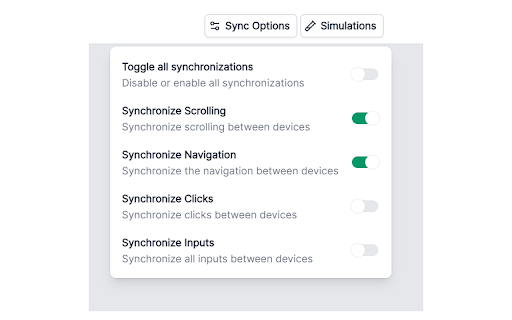 Device Simulator  Tester  from Chrome web store to be run with OffiDocs Chromium online