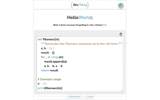 DevInks  from Chrome web store to be run with OffiDocs Chromium online