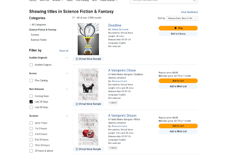DevirtualizeAudible  from Chrome web store to be run with OffiDocs Chromium online
