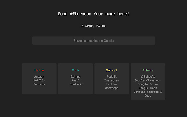 DevStart  from Chrome web store to be run with OffiDocs Chromium online