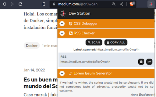 Dev Station  from Chrome web store to be run with OffiDocs Chromium online