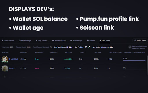 Dev Wallet Info for Photon  from Chrome web store to be run with OffiDocs Chromium online