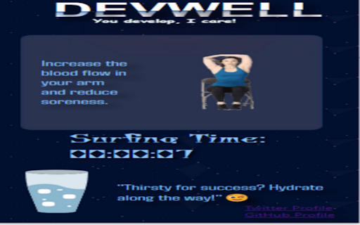 DevWell  from Chrome web store to be run with OffiDocs Chromium online