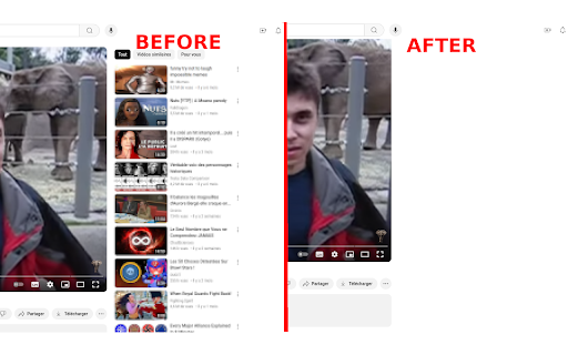 DF UTube (Distraction Free on YouTube™)  from Chrome web store to be run with OffiDocs Chromium online