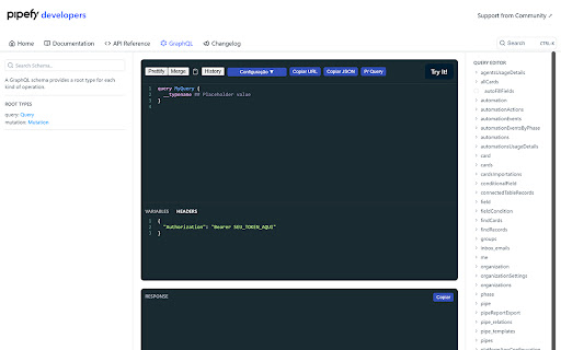 DG Pipefy Developers | GraphQL from Chrome web store to be run with OffiDocs Chromium online DG Pipefy Developers | GraphQL from Chrome web store to be run with OffiDocs Chromium online