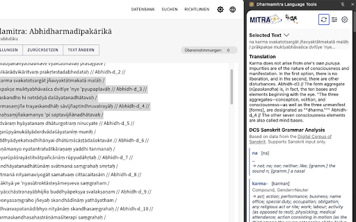 Dharmamitra Language Tools  from Chrome web store to be run with OffiDocs Chromium online