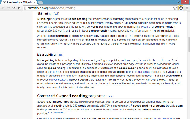 Diagonal Reading  from Chrome web store to be run with OffiDocs Chromium online