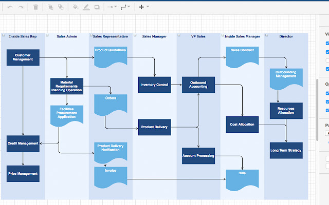 diagrams.net  from Chrome web store to be run with OffiDocs Chromium online