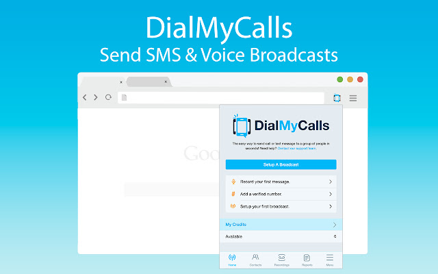 DialMyCalls  from Chrome web store to be run with OffiDocs Chromium online