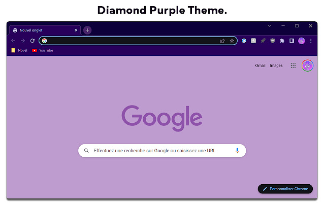 Diamond Purple Theme  from Chrome web store to be run with OffiDocs Chromium online