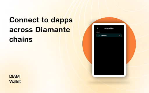 DIAM Wallet  from Chrome web store to be run with OffiDocs Chromium online
