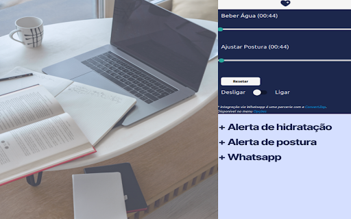 Dia +Saudável  from Chrome web store to be run with OffiDocs Chromium online