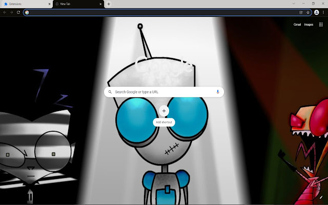 Dib, Gir, Zim (Invader Zim)  from Chrome web store to be run with OffiDocs Chromium online