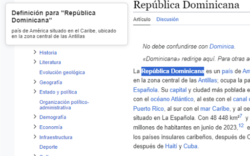 Diccionario Personal  from Chrome web store to be run with OffiDocs Chromium online
