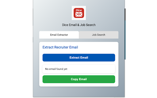 Dice Email  Job Search  from Chrome web store to be run with OffiDocs Chromium online