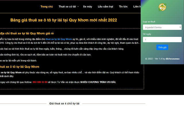 Dich Vu Xu Nau  from Chrome web store to be run with OffiDocs Chromium online