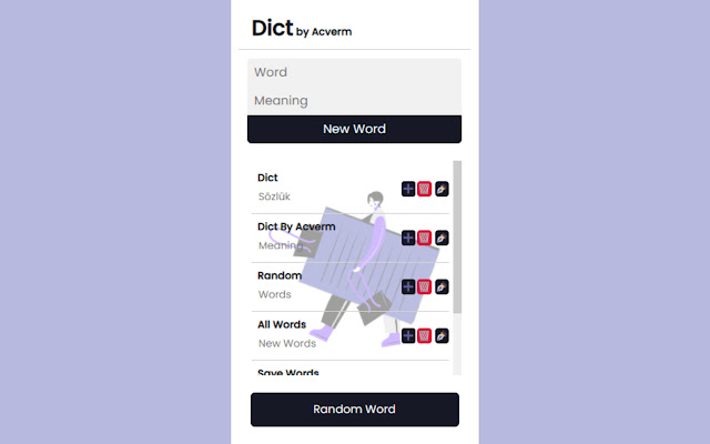 Dict.io by Acverm  from Chrome web store to be run with OffiDocs Chromium online