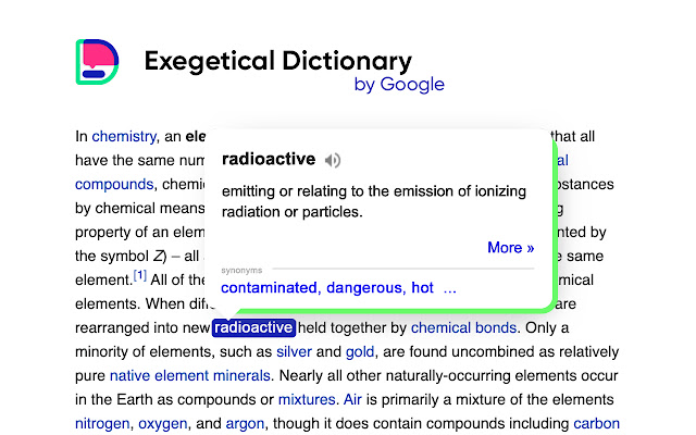 Dictionary Synonyms, Definition, Translator  from Chrome web store to be run with OffiDocs Chromium online