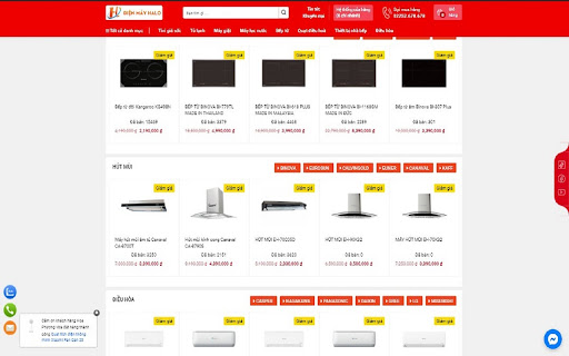 Dien May Halo Sieu Thi Dien May Chinh Hang  from Chrome web store to be run with OffiDocs Chromium online