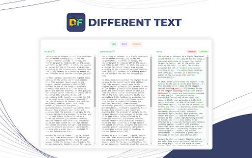 Different Text  from Chrome web store to be run with OffiDocs Chromium online