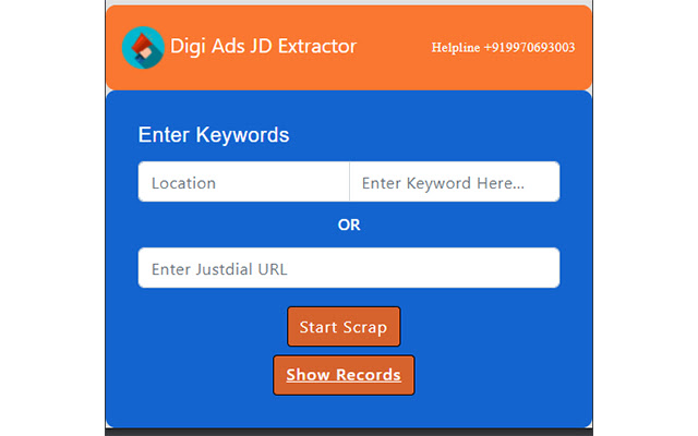 Digi Ads JD Extractor  from Chrome web store to be run with OffiDocs Chromium online