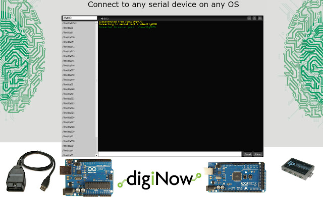 Diginow Serial Terminal  from Chrome web store to be run with OffiDocs Chromium online