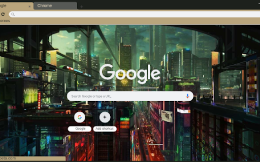Digital Cyberpunk City  from Chrome web store to be run with OffiDocs Chromium online
