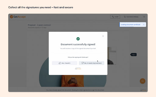 Digital Sales Room  eSignature for Pipedrive and Upsales  from Chrome web store to be run with OffiDocs Chromium online