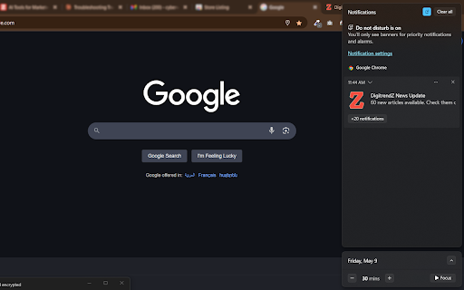 DigitrendZ Blog  from Chrome web store to be run with OffiDocs Chromium online