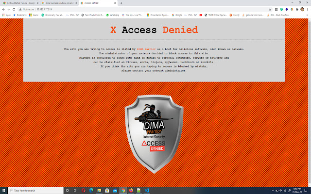DIMABrowser Security  from Chrome web store to be run with OffiDocs Chromium online