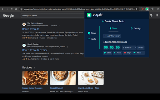 Dingshi Timer  Stopwatch  from Chrome web store to be run with OffiDocs Chromium online