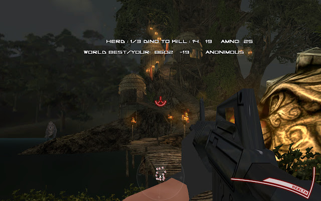 Dino Hunter  from Chrome web store to be run with OffiDocs Chromium online