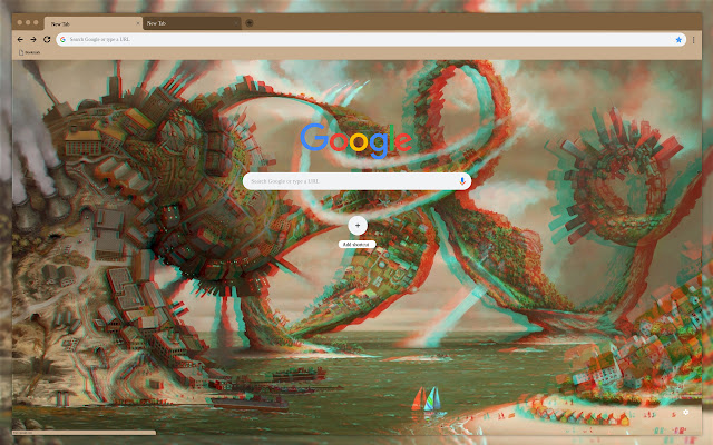 Dinosaurs abstraction  from Chrome web store to be run with OffiDocs Chromium online