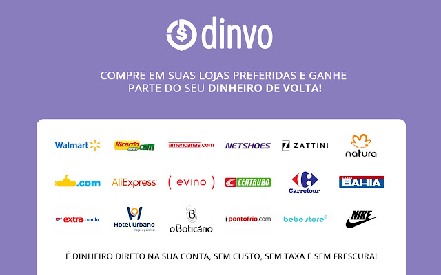 Dinvo Cashback  from Chrome web store to be run with OffiDocs Chromium online