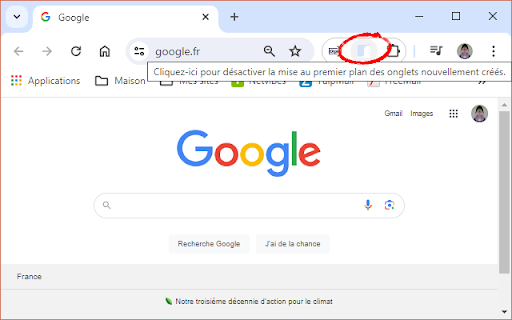 DipiTabsToTheFront Basic  from Chrome web store to be run with OffiDocs Chromium online