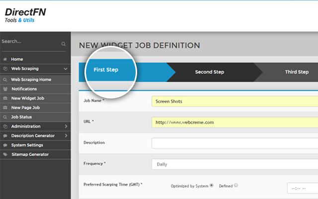 DirectFN web scraping tools  from Chrome web store to be run with OffiDocs Chromium online