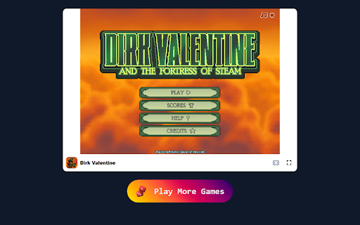 Dirk Valentine Game Save the Cosmos in Retro Arcade Action!  from Chrome web store to be run with OffiDocs Chromium online