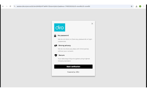 DIRO Identity New  from Chrome web store to be run with OffiDocs Chromium online