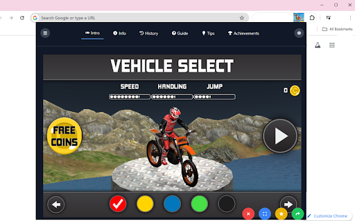 Dirt Bike Game  from Chrome web store to be run with OffiDocs Chromium online