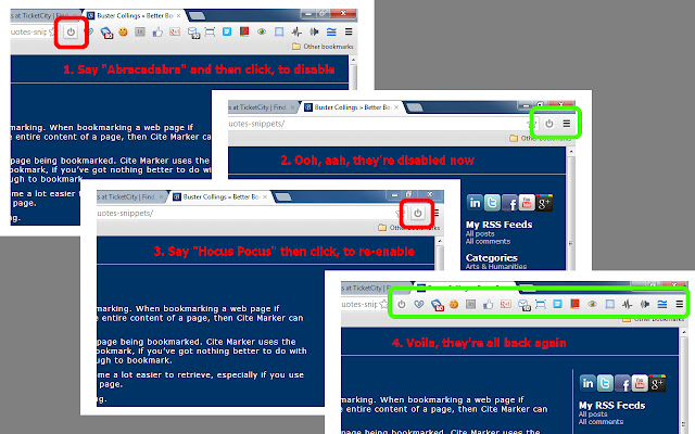 Deshabilite las extensiones temporalmente de la tienda web de Chrome para que se ejecuten con OffiDocs Chromium en línea