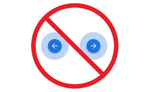 Disable Overscroll History  from Chrome web store to be run with OffiDocs Chromium online