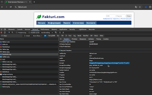Disable WebP Images  from Chrome web store to be run with OffiDocs Chromium online