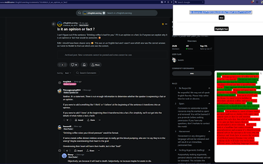 Discerna  from Chrome web store to be run with OffiDocs Chromium online
