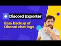 DiscordExporter Backup discord chat logs  from Chrome web store to be run with OffiDocs Chromium online