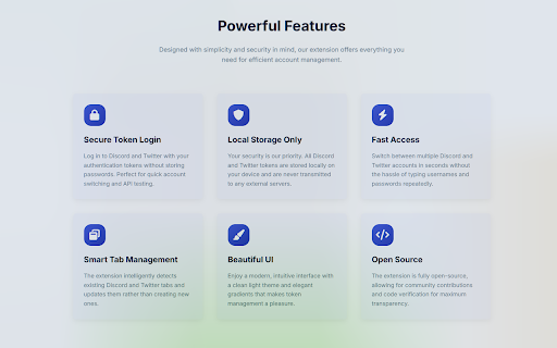 Discord  Twitter Token Login  from Chrome web store to be run with OffiDocs Chromium online