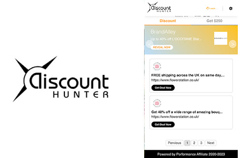Discount Hunter  from Chrome web store to be run with OffiDocs Chromium online