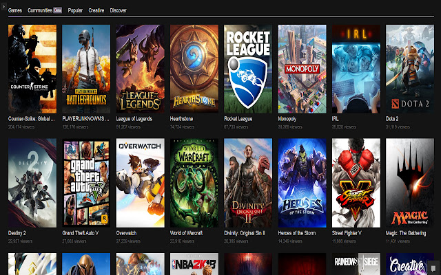 Discover Twitch  from Chrome web store to be run with OffiDocs Chromium online