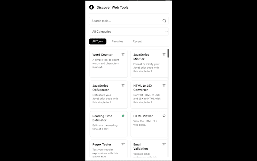 Discover Web Tools  from Chrome web store to be run with OffiDocs Chromium online